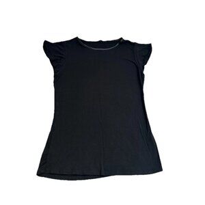 Tahari Women's Black Short Sleeve T-Shirt Classic Soft Size Xs